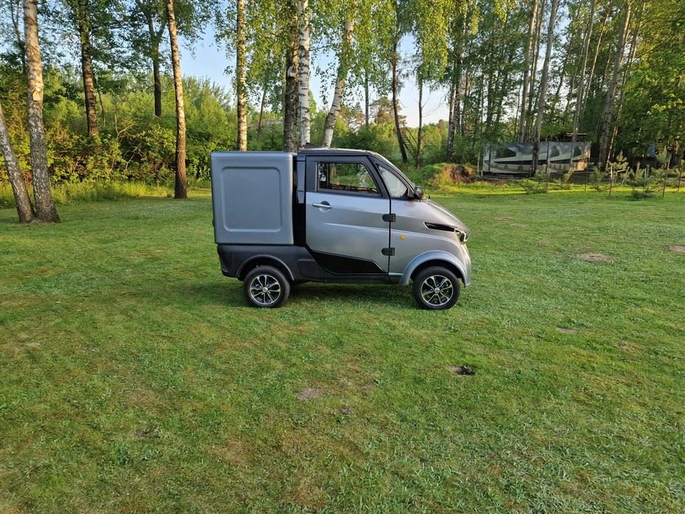 EEC Certificate Mini Enclosed Cabin Electric Motorbike Pickup